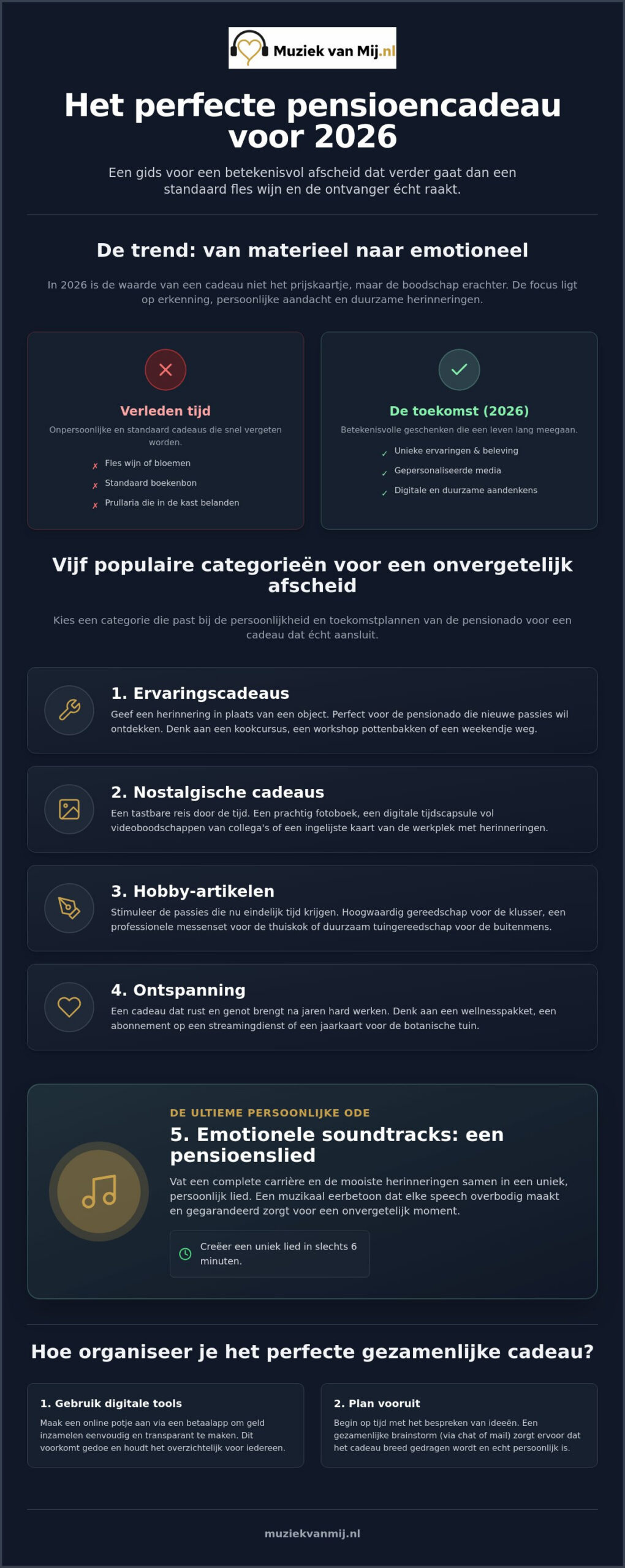 Wat geef je iemand die met pensioen gaat in 2026? 11 originele ideeën